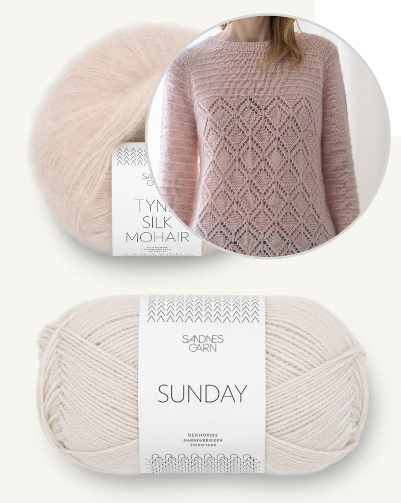 Suvi Knits Cloudy Day Raglan Sweater mit Sunday und Tynn Silk Mohair von Sandnes Garn 7