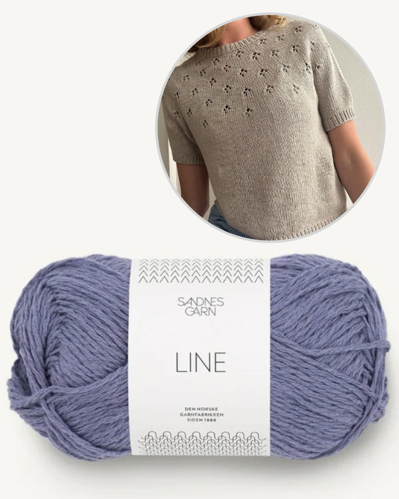 LeKnit Clover Tee mit Line von Sandnes Garn 7