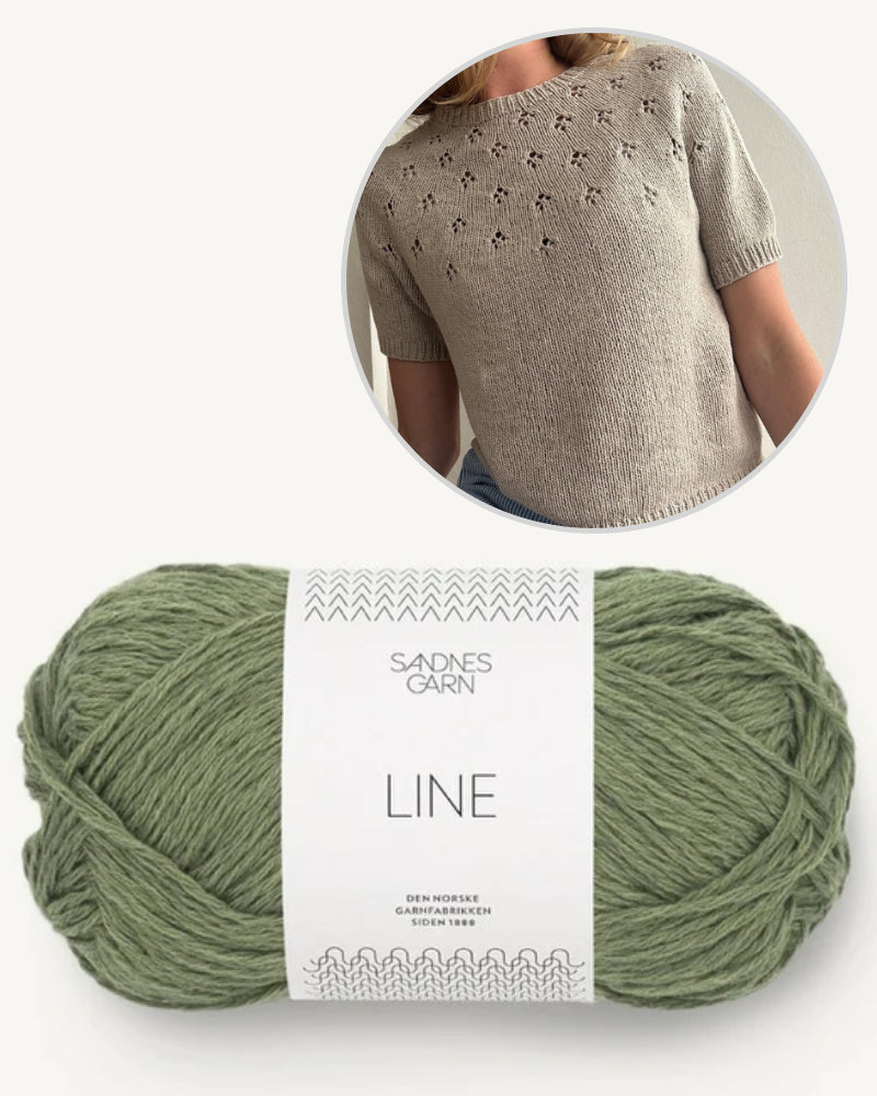 LeKnit Clover Tee mit Line von Sandnes Garn 9