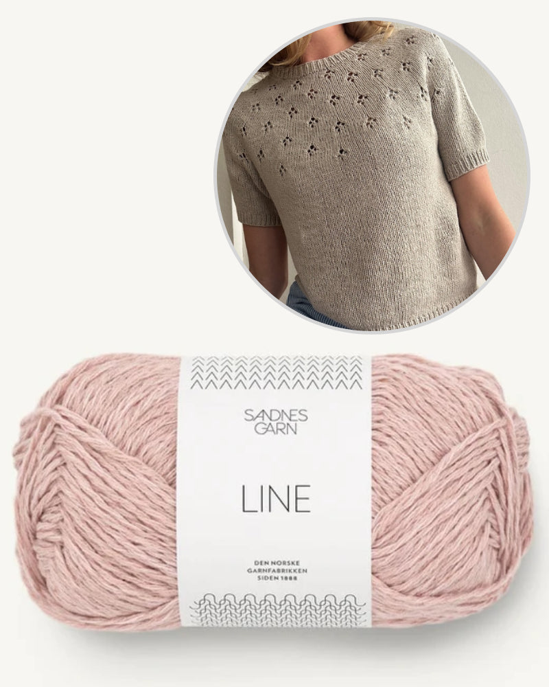 LeKnit Clover Tee mit Line von Sandnes Garn 5