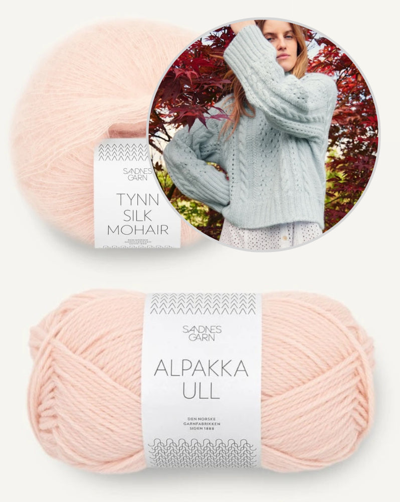 Cornelia Sweater aus der Sandnes Kollektion 2409 DIY mit Alpakka Ull und Tynn Siolk Mohair 9