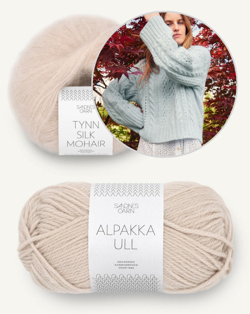 Cornelia Sweater aus der Sandnes Kollektion 2409 DIY mit Alpakka Ull und Tynn Siolk Mohair 10