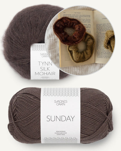 Croissant Scrunchie mit Sunday und Tynn Silk Mohair von Sandnes Garn 5