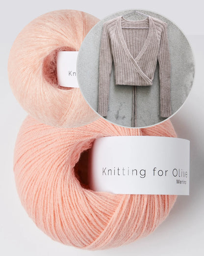 Darling Wrap | wunderschöne Wickeljacke aus Merino und Soft Silk