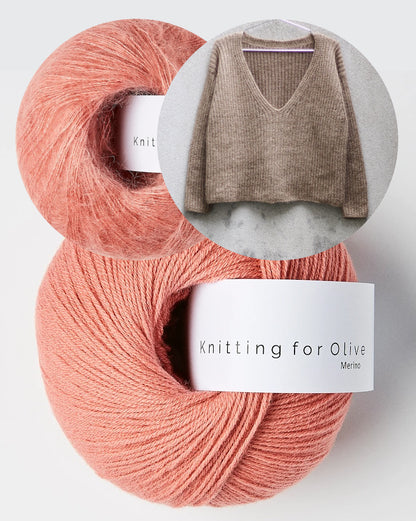 Deep Valley Sweater | kuschelweich im Halbpatent aus Merino und Soft Silk Mohair