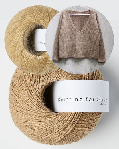 Deep Valley Sweater | kuschelweich im Halbpatent aus Merino und Soft Silk Mohair