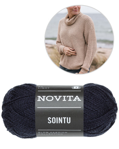 Dyyni Pullover | Sommerpullover im Halbpatentmuster aus Sointu von Novita