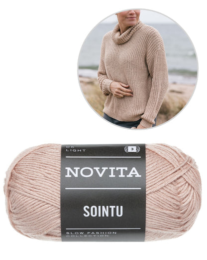 Dyyni Pullover | Sommerpullover im Halbpatentmuster aus Sointu von Novita