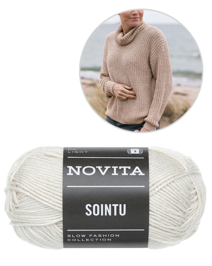 Dyyni Pullover | Sommerpullover im Halbpatentmuster aus Sointu von Novita