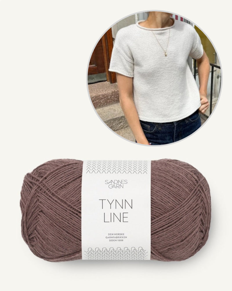 PetiteKnit Cloud Tee mit Tynn Line von Sandnes Garn 9