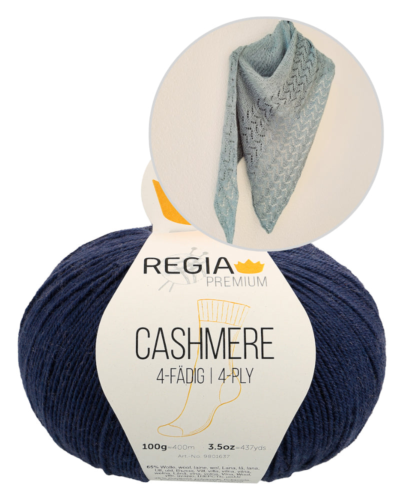 Edel and Pure Tuch von Ani Knits mit Cashmere 4-fädig von Regia Premium 7