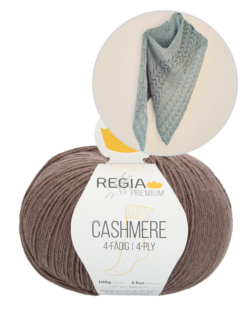 Edel and Pure Tuch von Ani Knits mit Cashmere 4-fädig von Regia Premium 9