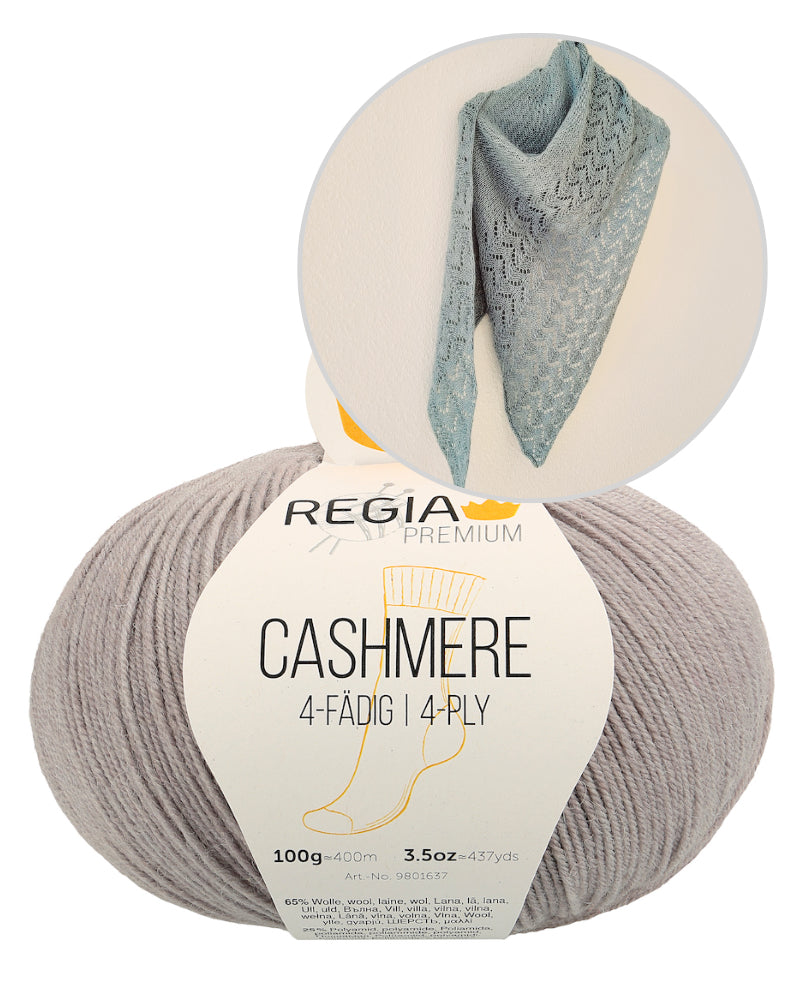 Edel and Pure Tuch von Ani Knits mit Cashmere 4-fädig von Regia Premium 11