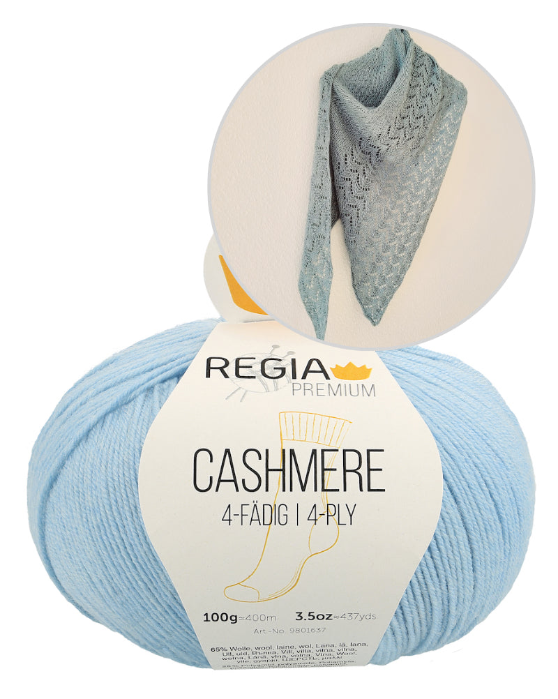 Edel and Pure Tuch von Ani Knits mit Cashmere 4-fädig von Regia Premium 8