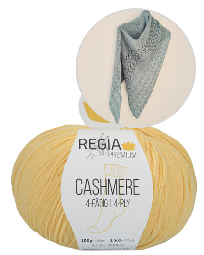 Edel and Pure Tuch von Ani Knits mit Cashmere 4-fädig von Regia Premium 13