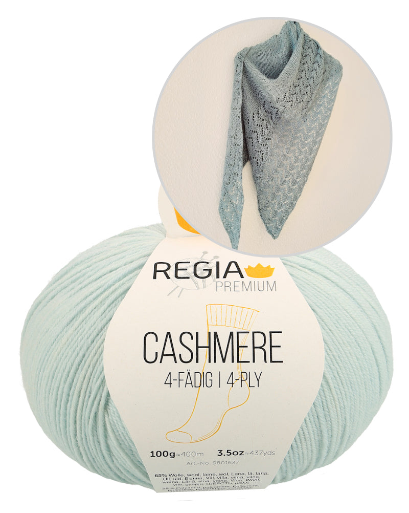 Edel and Pure Tuch von Ani Knits mit Cashmere 4-fädig von Regia Premium 6