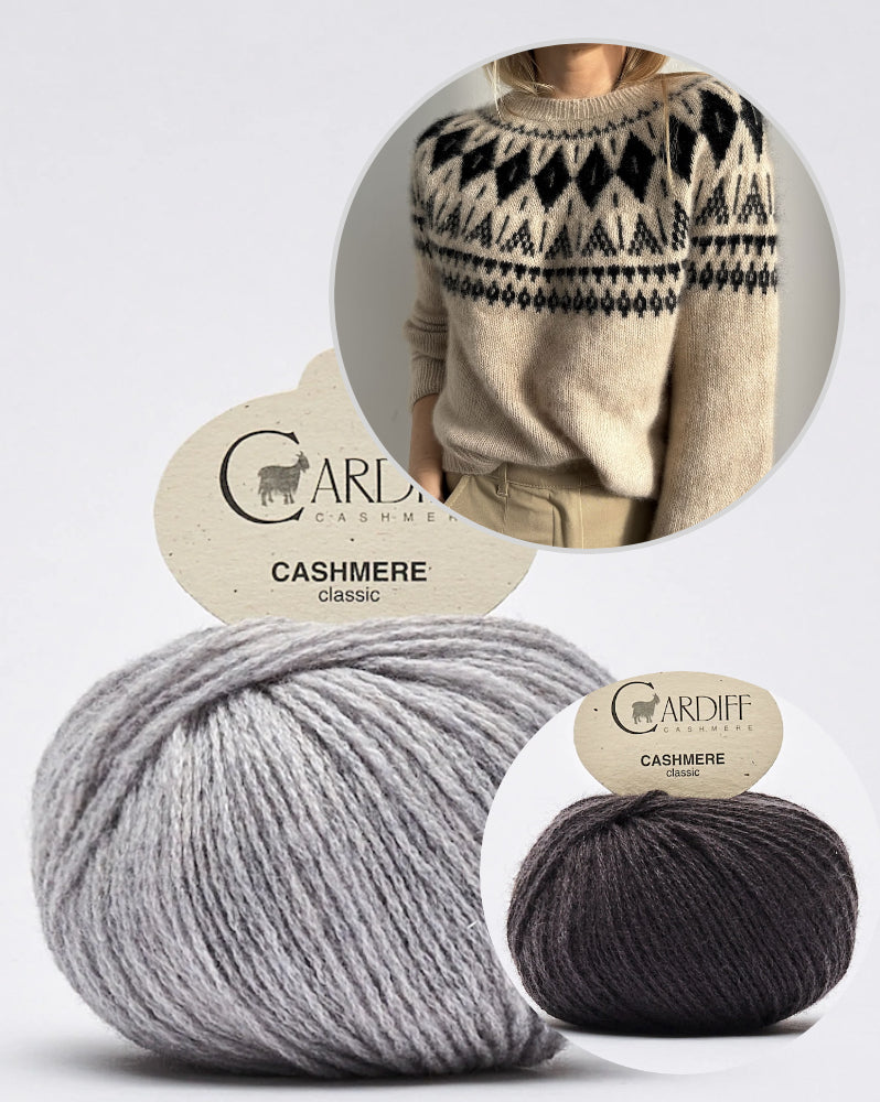 Coco Amour Knitwear Edinburgh Sweater mit Cardiff Cashmere Classic 8