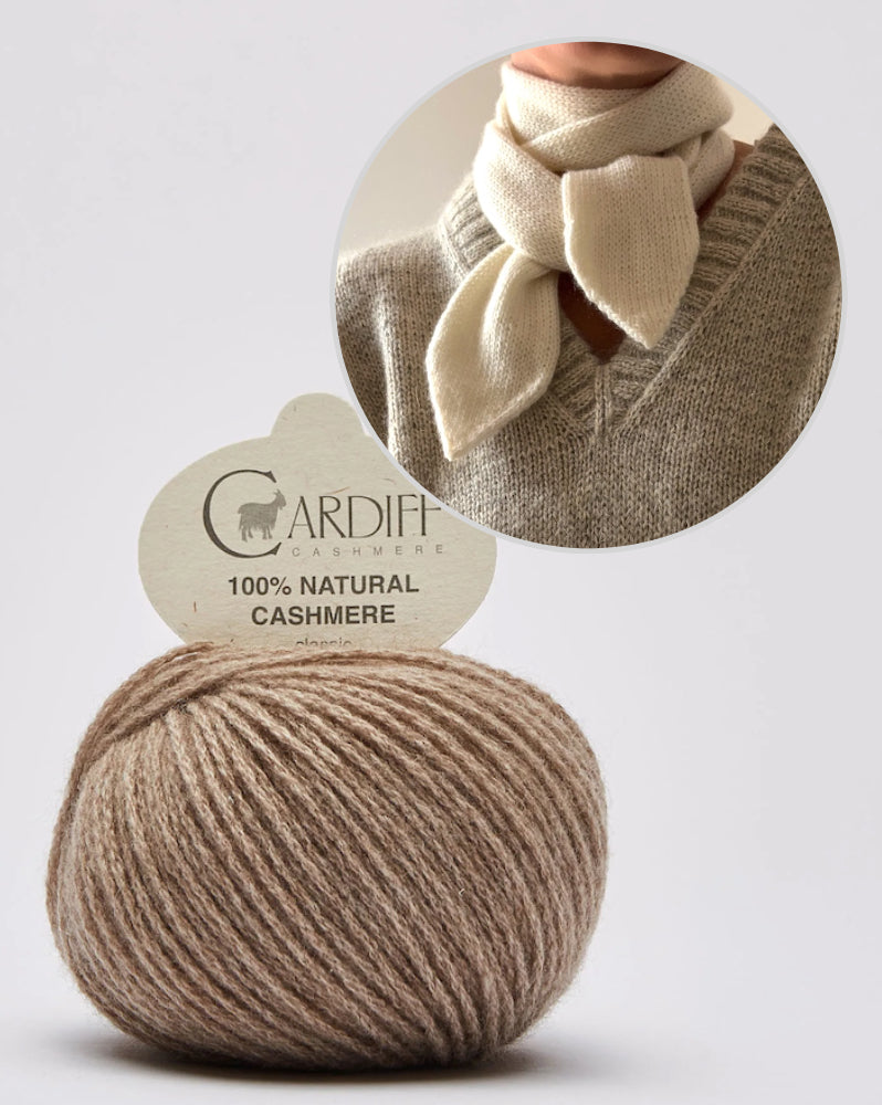 Elle Scarf von Caidree mit Classic Cashmere von Cardiff Cashmere 5