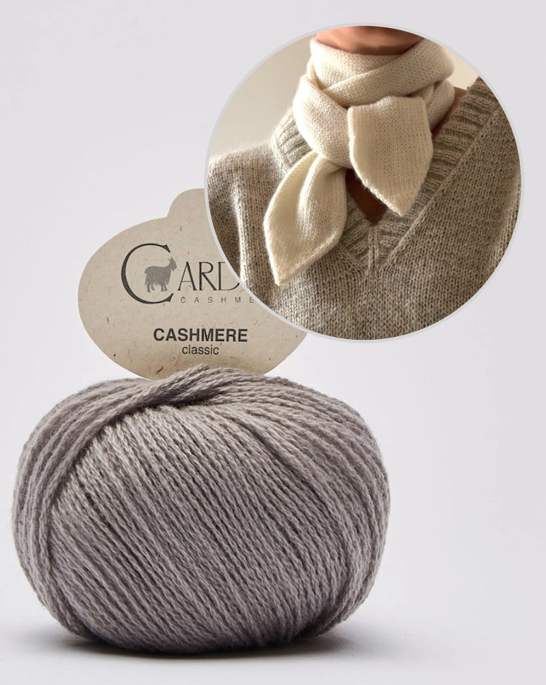 Elle Scarf von Caidree mit Classic Cashmere von Cardiff Cashmere 7