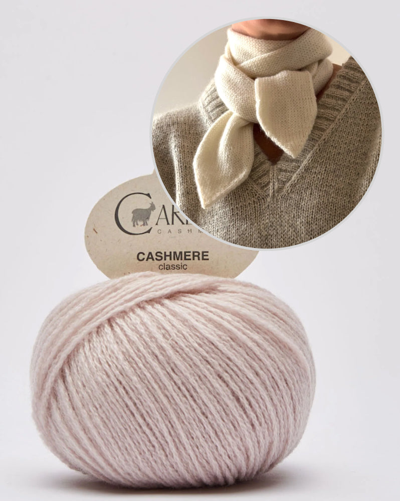 Elle Scarf von Caidree mit Classic Cashmere von Cardiff Cashmere 4