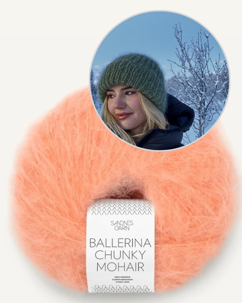 Sletten Knits Ellie Hat mit Ballerina Chunky Mohair von Sandnes Garn 4