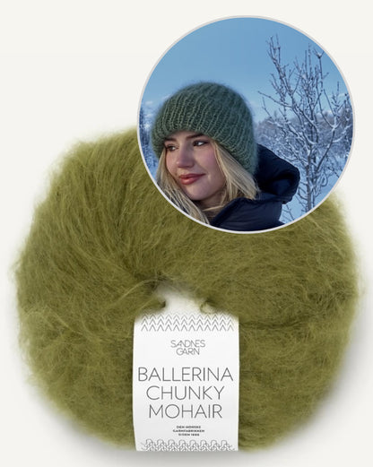 Sletten Knits Ellie Hat mit Ballerina Chunky Mohair von Sandnes Garn 3