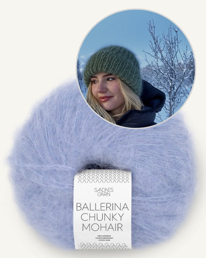 Sletten Knits Ellie Hat mit Ballerina Chunky Mohair von Sandnes Garn 10