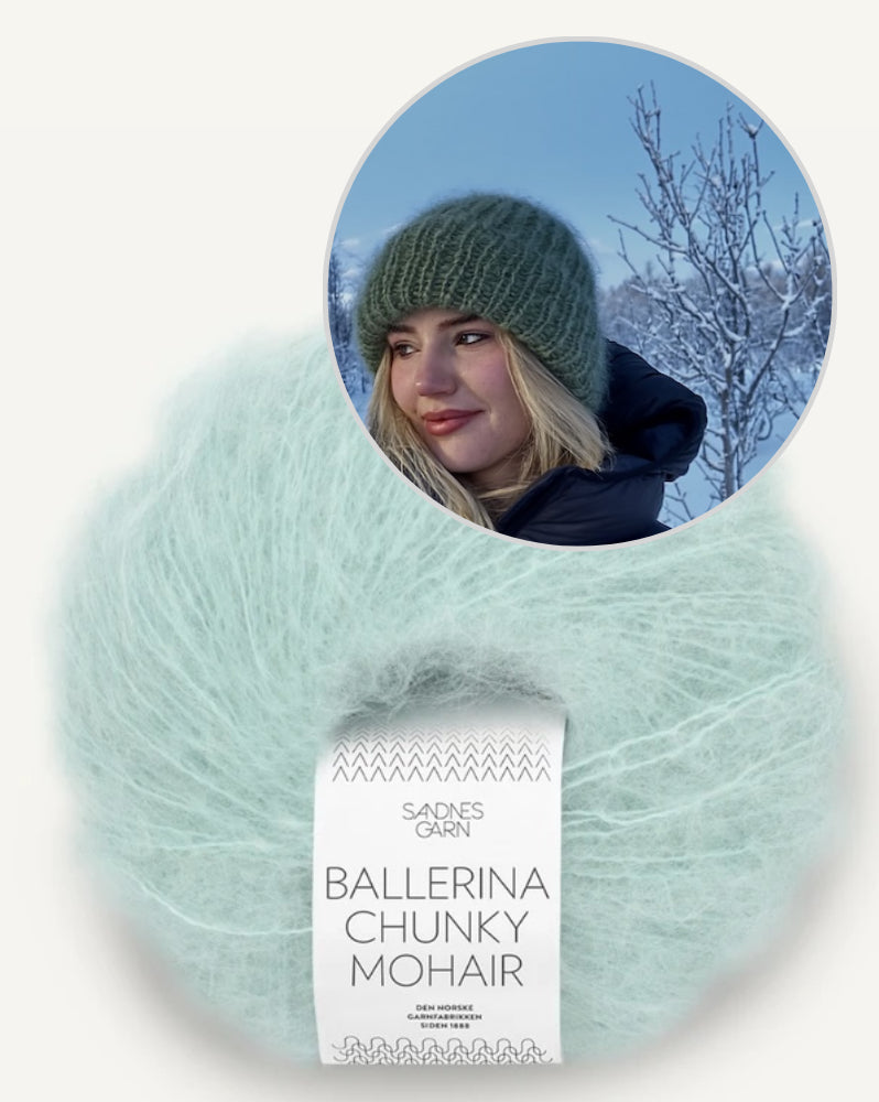 Sletten Knits Ellie Hat mit Ballerina Chunky Mohair von Sandnes Garn 9