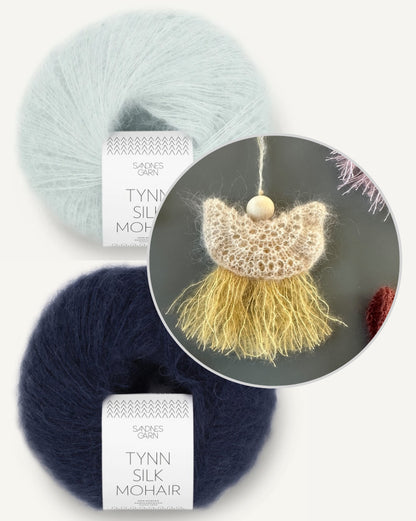 LeKnit Elvira Engel mit Tynn Silk Mohair von Sandnes Garn 10