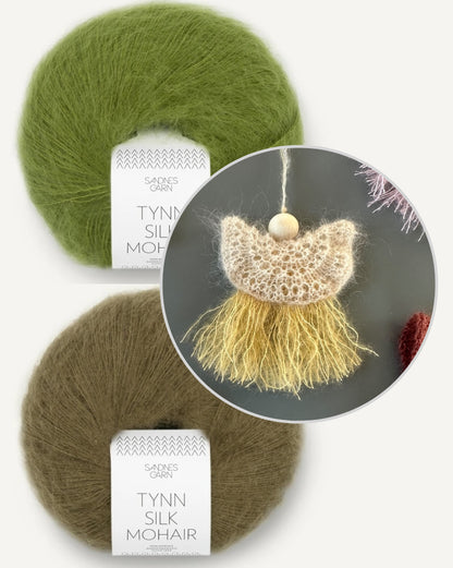 LeKnit Elvira Engel mit Tynn Silk Mohair von Sandnes Garn 9