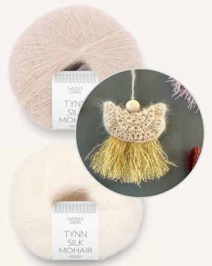 LeKnit Elvira Engel mit Tynn Silk Mohair von Sandnes Garn 6