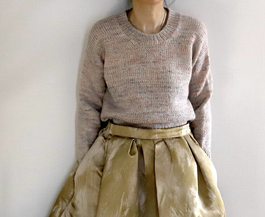 Eri Shimizu ToF Sweater mit Double Sunday und Tynn Silk Mohair Print von Sandnes Garn 9