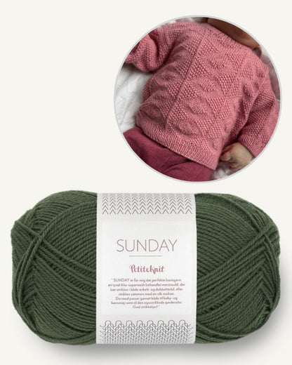 PetiteKnit Esther Sweater Baby mit Sunday by PetiteKnit von Sandnes Garn 9