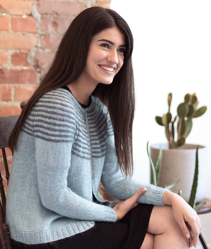 Eweknit Claudia Cardigan mit Gima 8.5 und Sensai von ITO Yarn 4