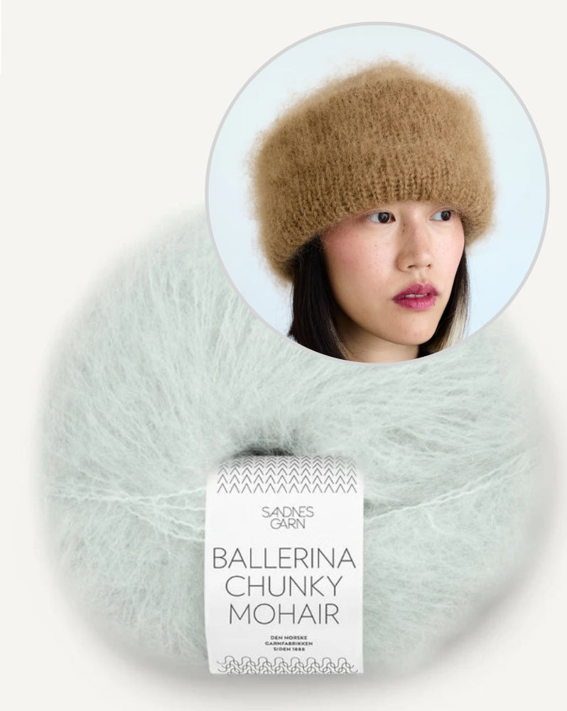 Fat Fur Hat von Spektakelstrik mit Ballerina Chunky Mohair von Sandnes Garn 9