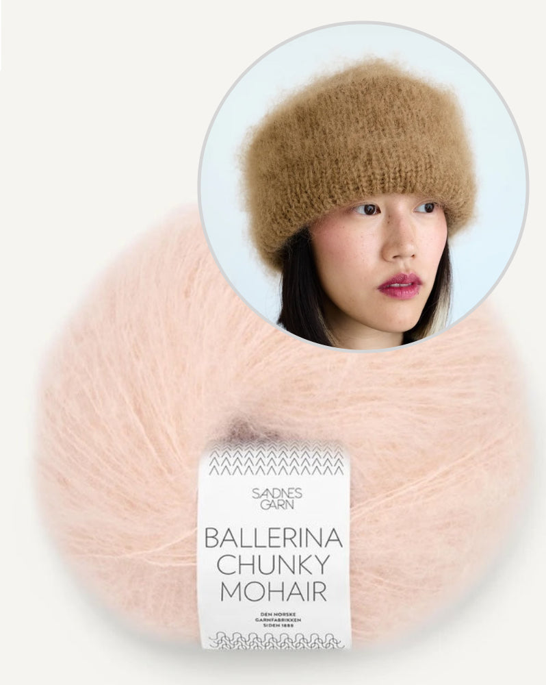 Fat Fur Hat von Spektakelstrik mit Ballerina Chunky Mohair von Sandnes Garn 14