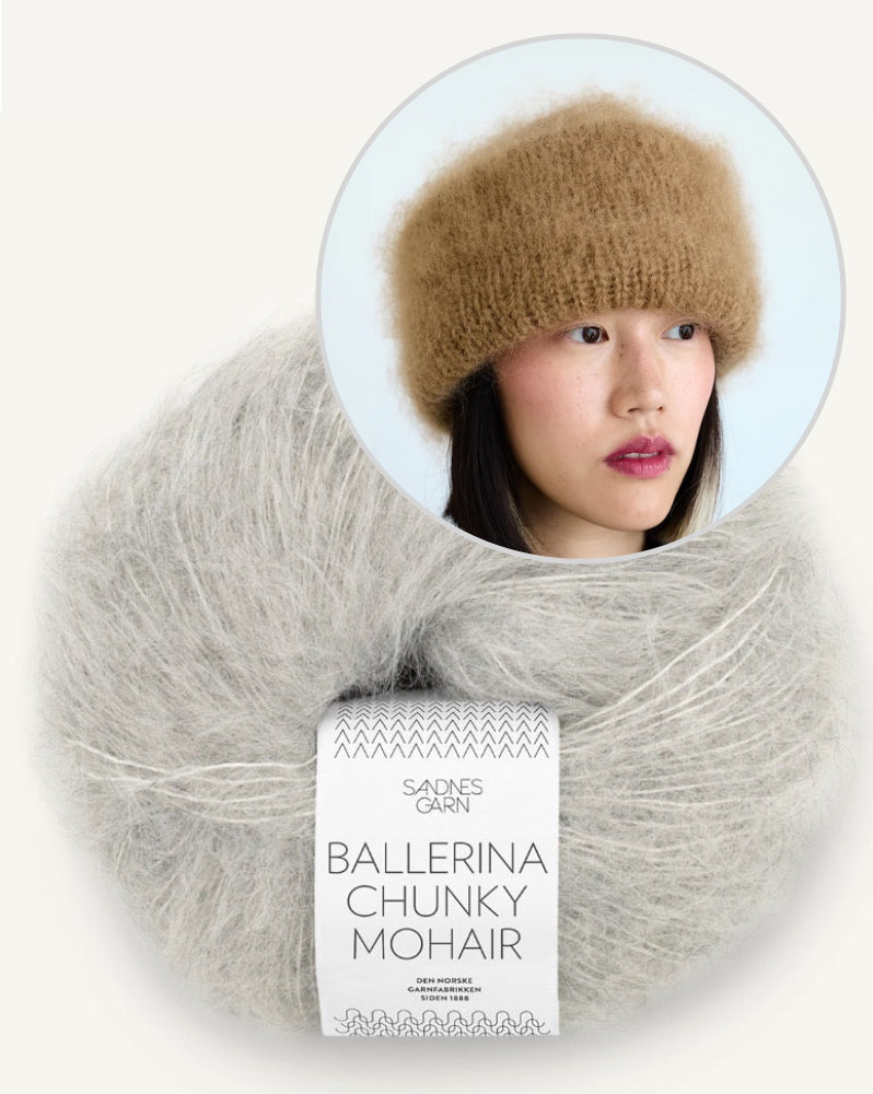 Fat Fur Hat von Spektakelstrik mit Ballerina Chunky Mohair von Sandnes Garn 13