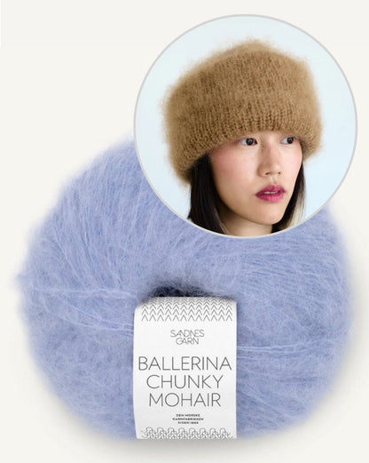 Fat Fur Hat von Spektakelstrik mit Ballerina Chunky Mohair von Sandnes Garn 