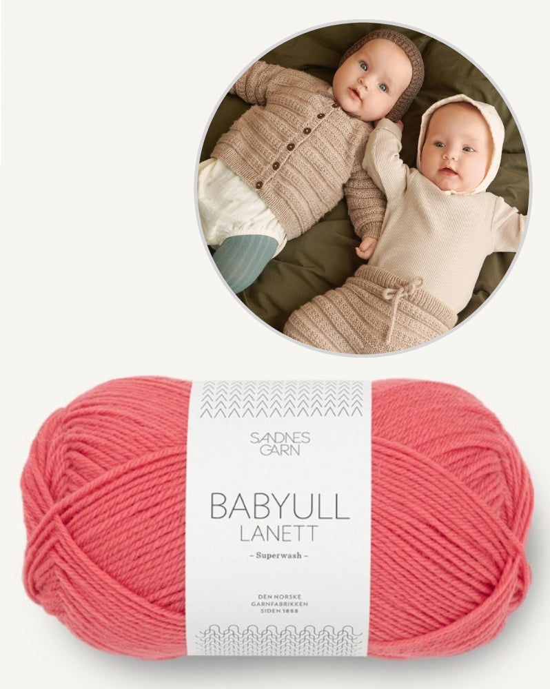 Fillip Set 2413 Mykt Start Baby aus Babyull Lanett von Sandnes Garn: Cardigan, Pants und Bonnet 7