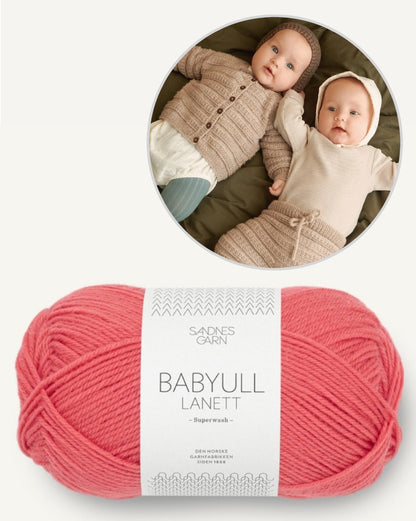 Fillip Set 2413 Mykt Start Baby aus Babyull Lanett von Sandnes Garn: Cardigan, Pants und Bonnet 7