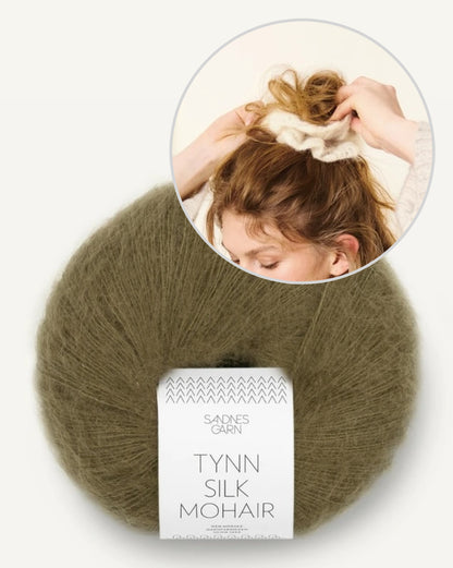 Fleur Scrunchie Sandnes 502 mit Tynn Silk Mohair von Sandnes Garn 10