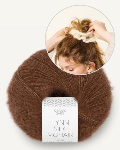 Fleur Scrunchie Sandnes 502 mit Tynn Silk Mohair von Sandnes Garn 7