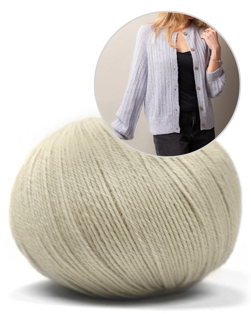 Flowline Cardigan von Pascuali mit Merino Baby 6