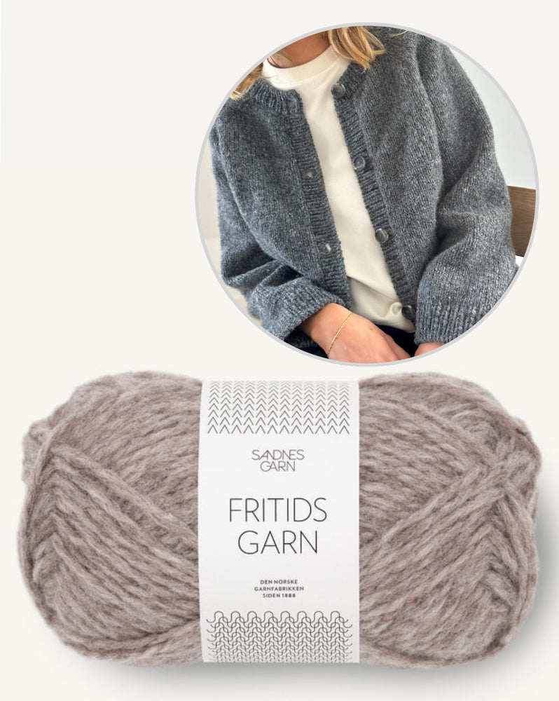 LeKnit Foundation Cardigan mit Fritidsgarn von Sandnes Garn 7