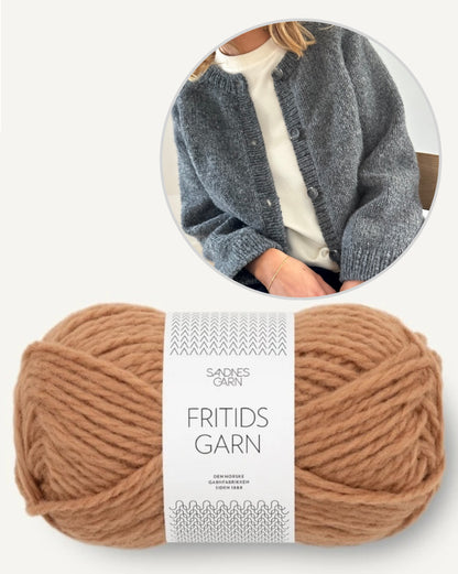 LeKnit Foundation Cardigan mit Fritidsgarn von Sandnes Garn 8