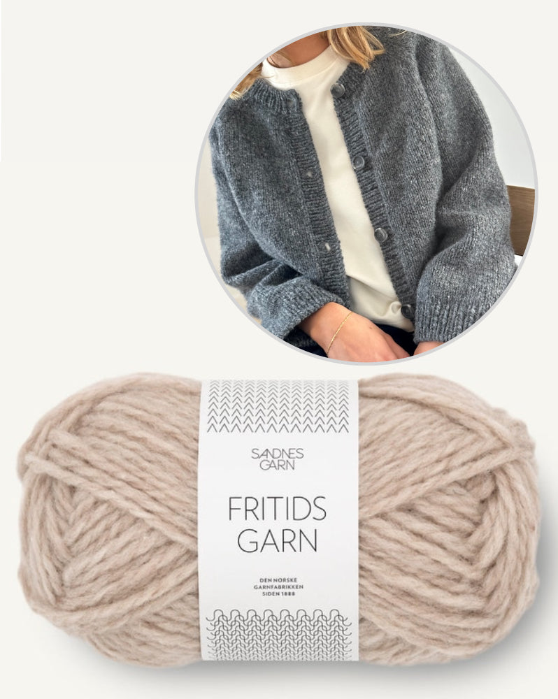 LeKnit Foundation Cardigan mit Fritidsgarn von Sandnes Garn 6