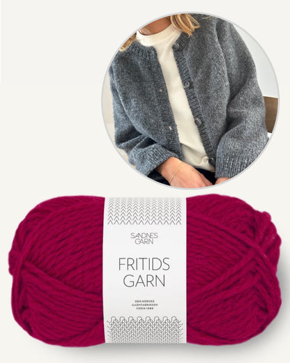 LeKnit Foundation Cardigan mit Fritidsgarn von Sandnes Garn 11