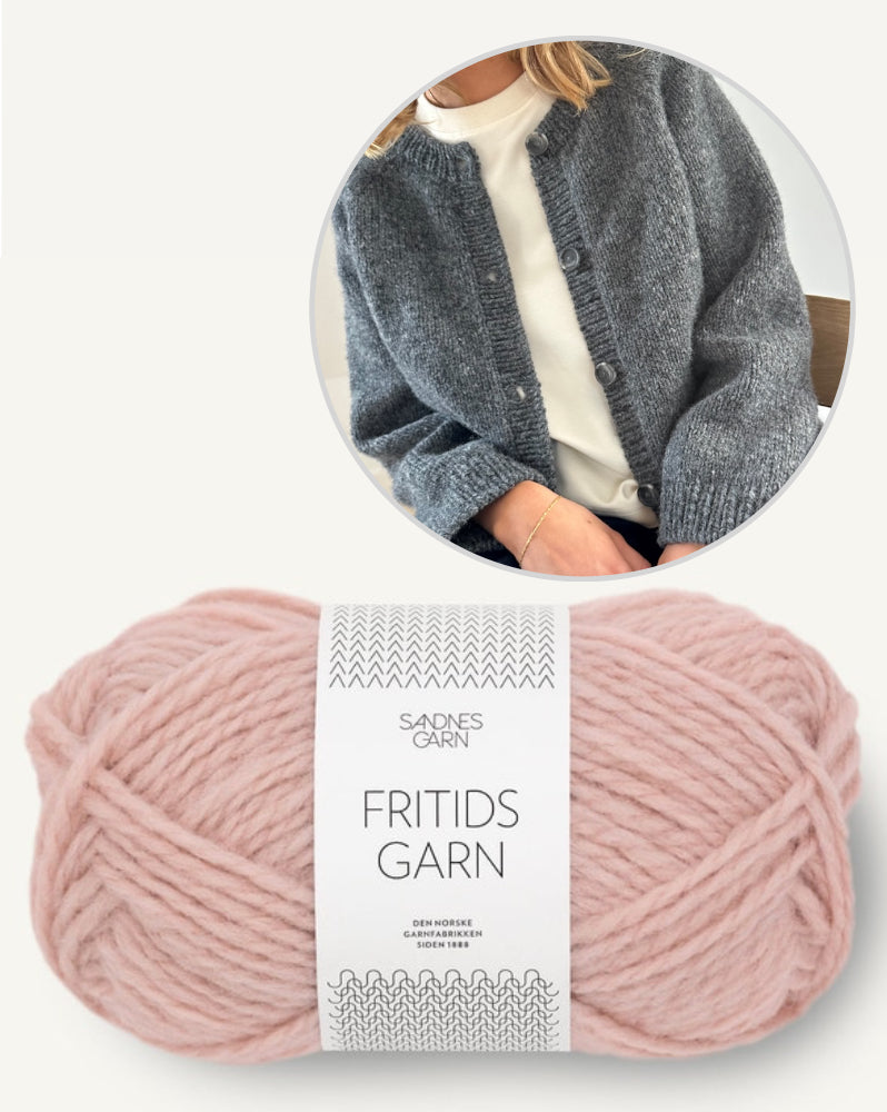 LeKnit Foundation Cardigan mit Fritidsgarn von Sandnes Garn 10