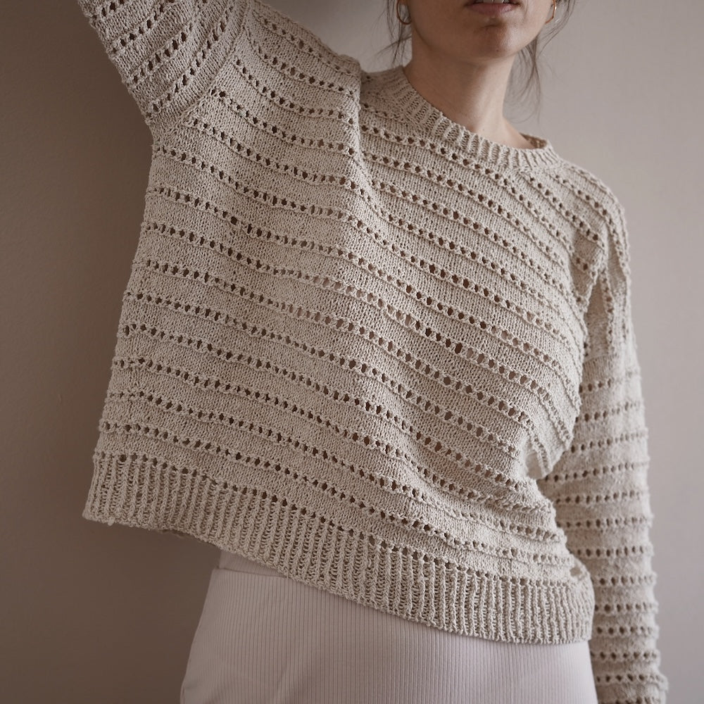 Ingrid Summer Sweater von Gregoria Fibers mit Line von Sandnes Garn 2