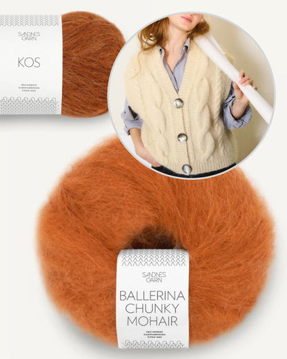 Sandnes Kollektion 2502 Harper Vest mit Ballerina Chunky Mohair und Kos von Sandnes Garn 7